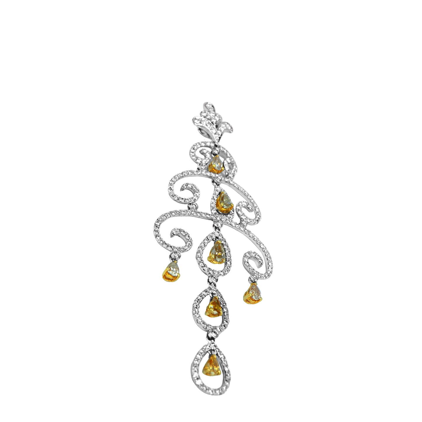Sunlit Scroll Chandelier Pendant