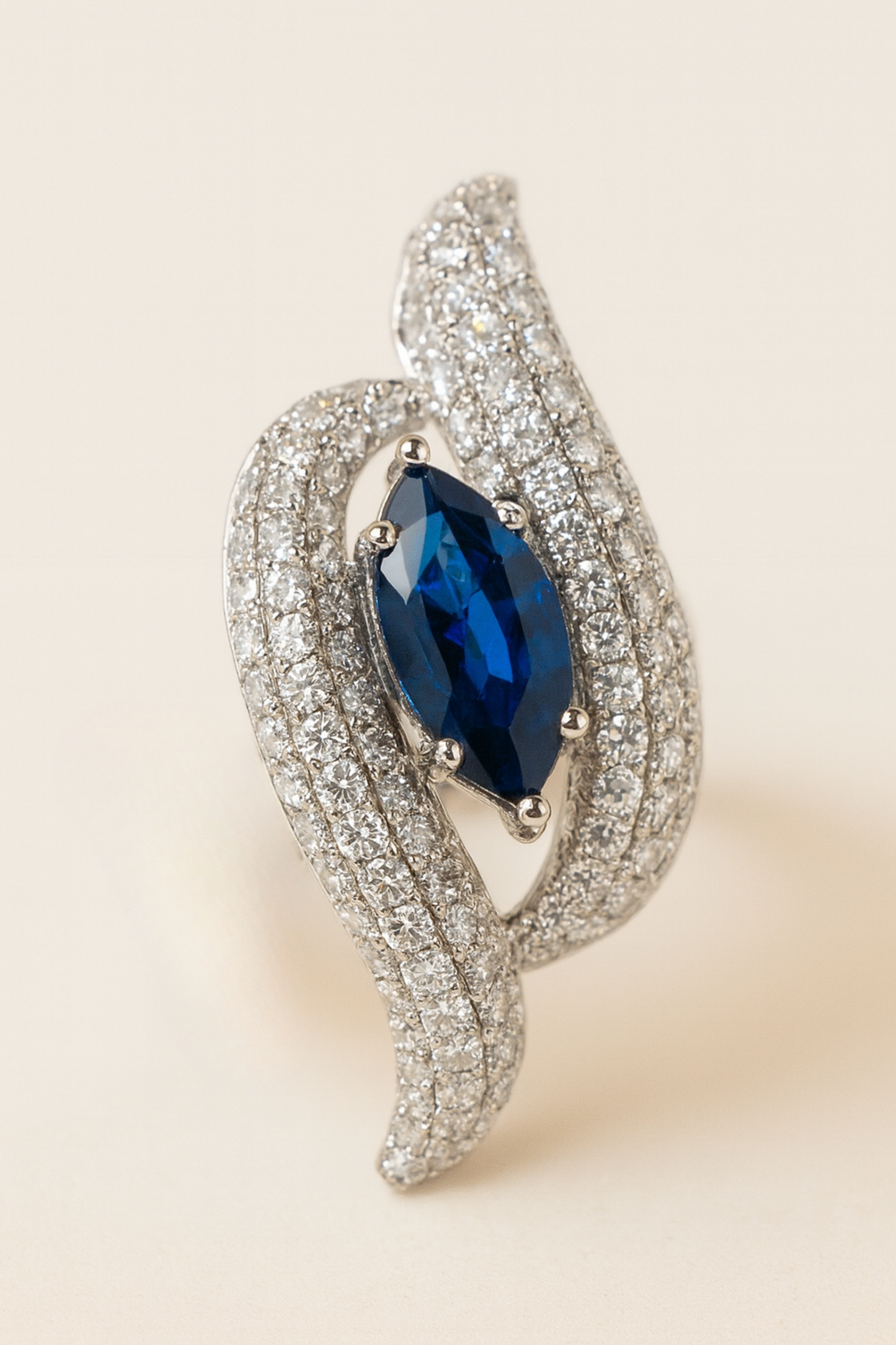 Cassia Sapphire Eye Diamond Pendant