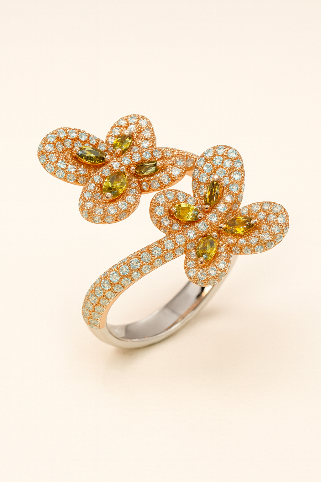 Cleo Papillon Duet Ring
