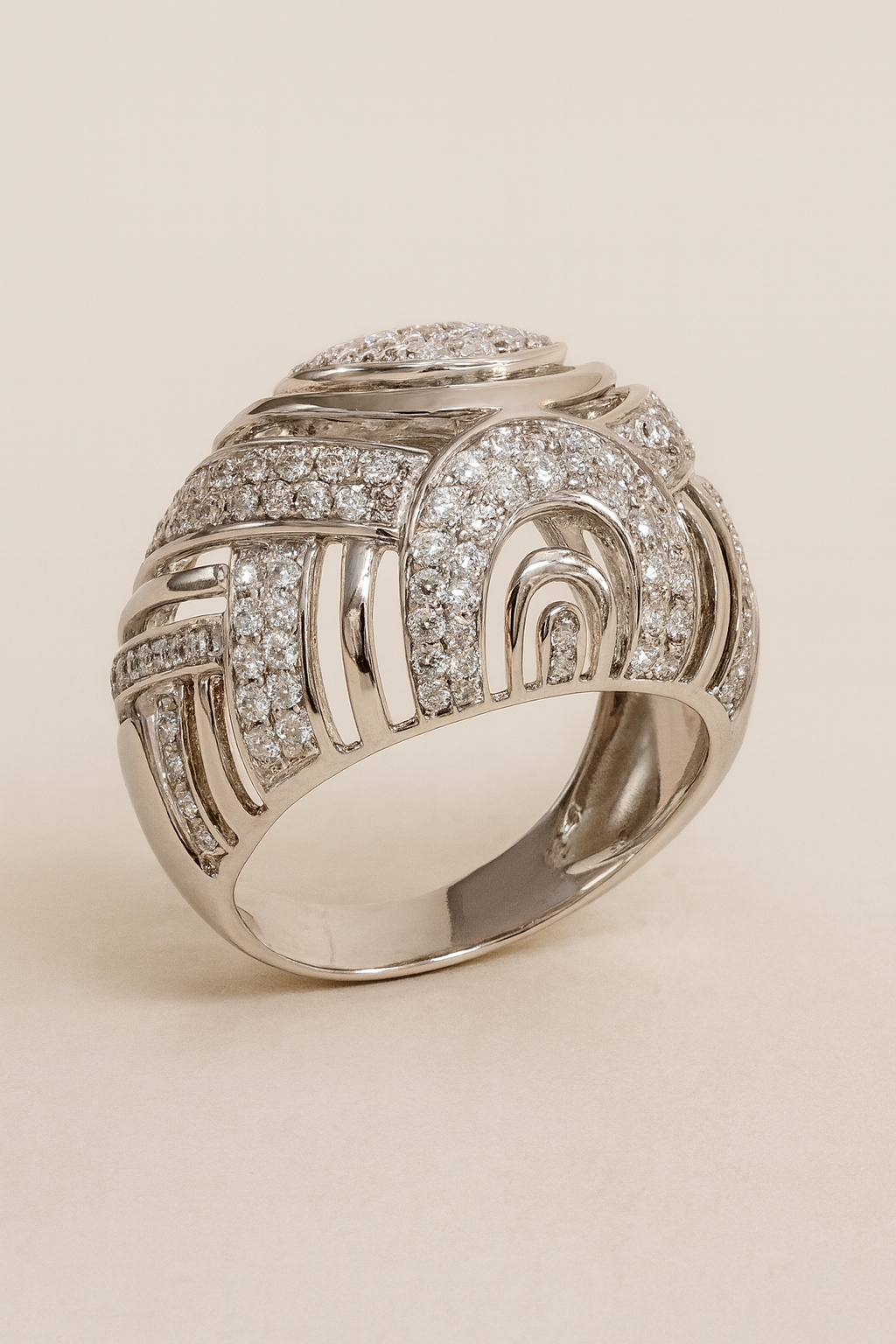 Art Deco Labyrinth Diamond Ring