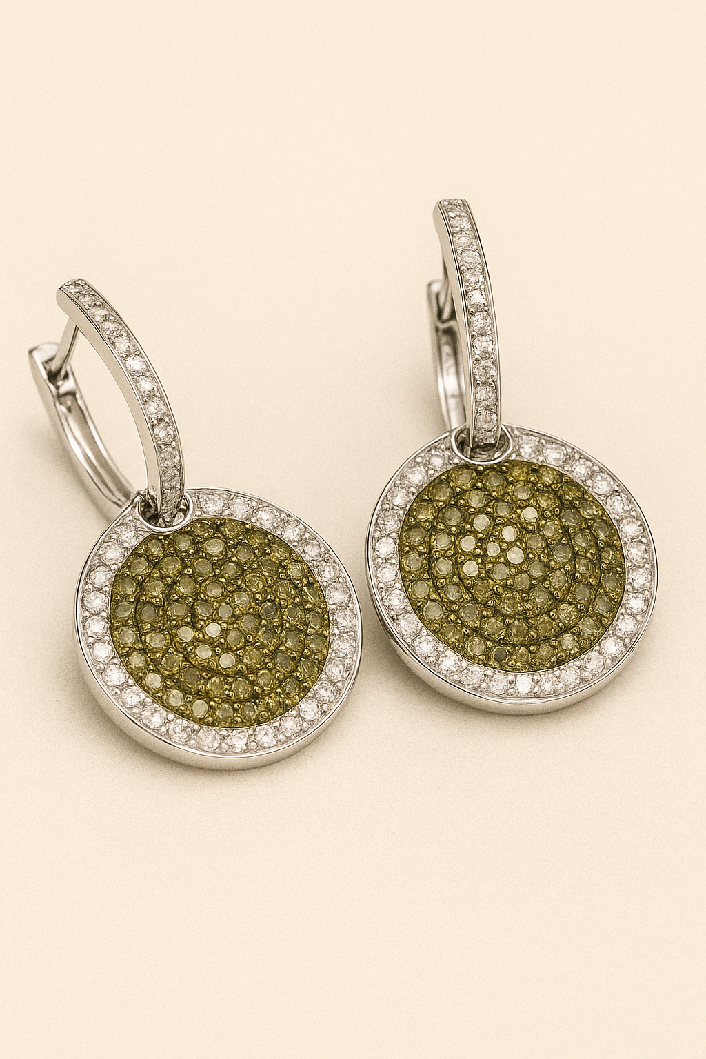 Calista Pavé Diamond Drop Earrings