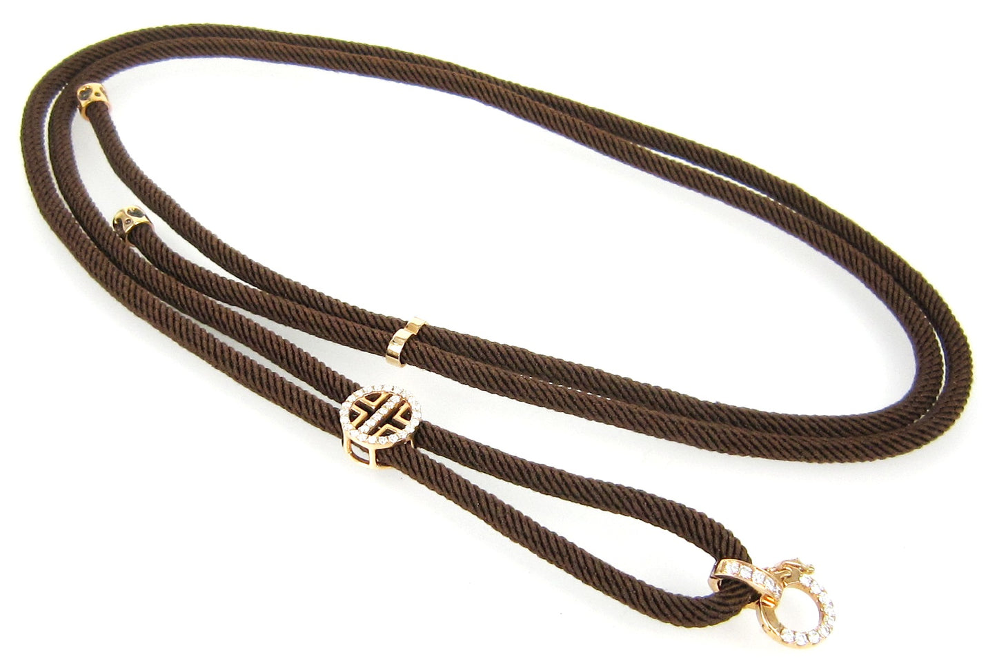 Vivienne Necklace with 18K Pure Gold and Diamond Accents