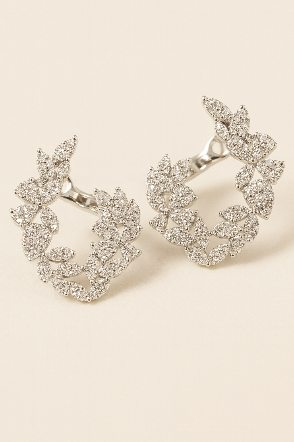 Olympia Diamond Wreath Earrings