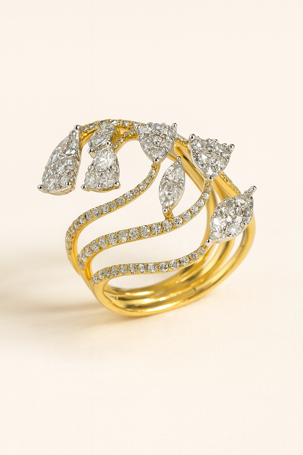 Rue Cascading Light Ring