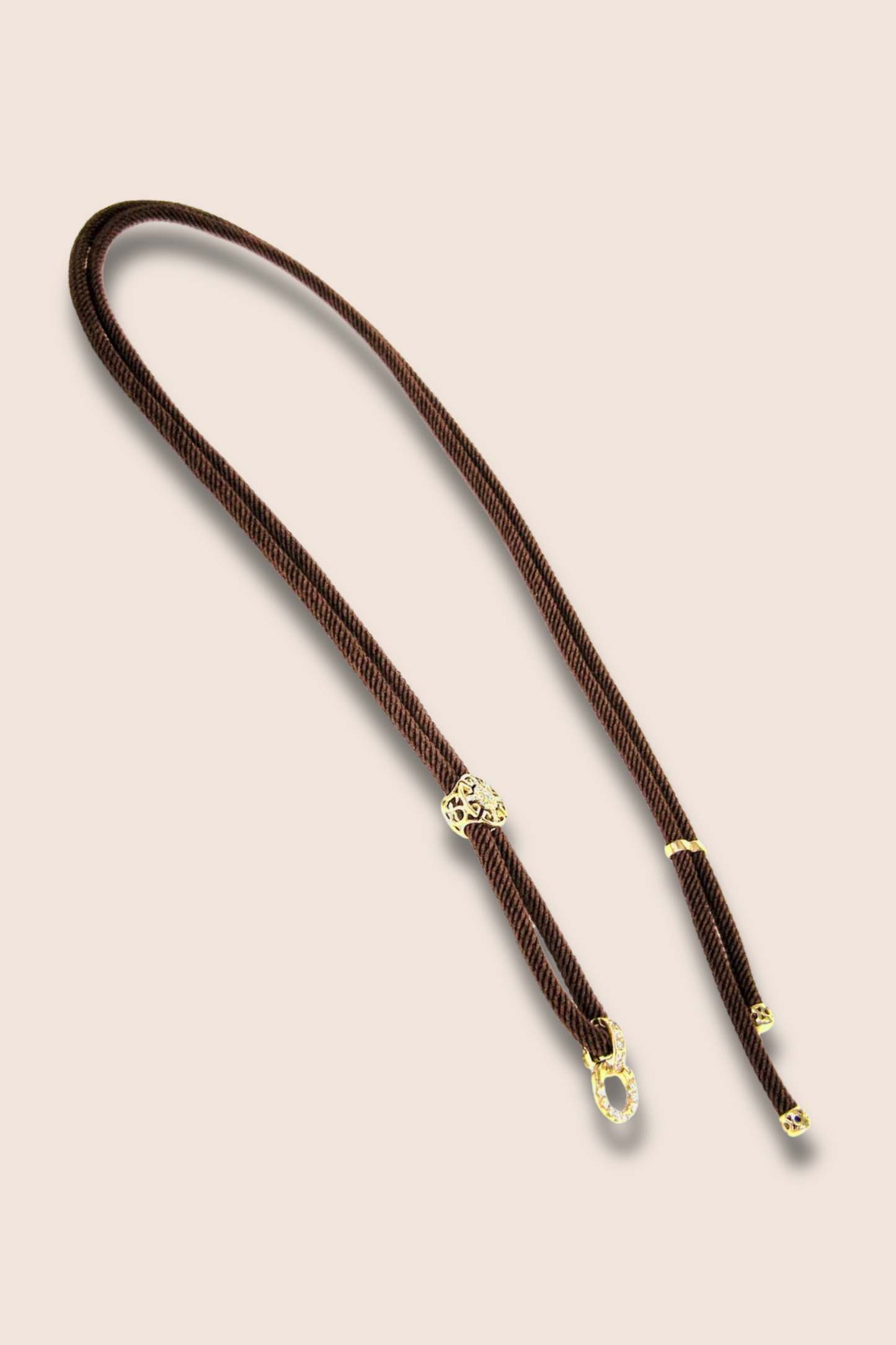 Adeline Necklace with 18K Pure Gold and Diamond Accents