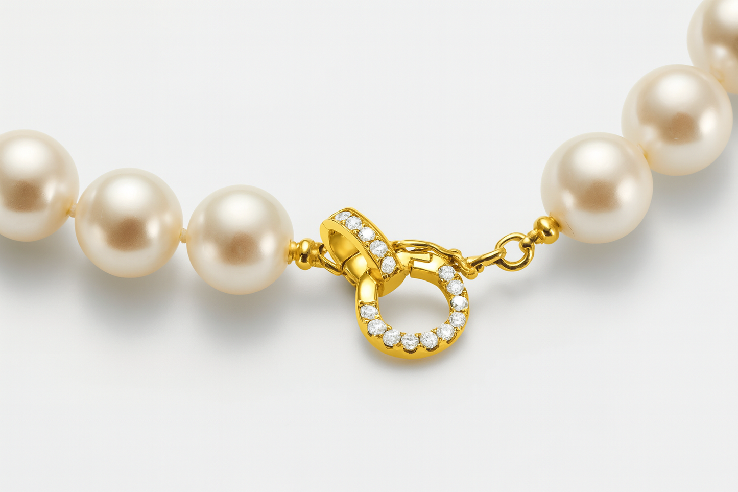 Beatrice Diamond Adorned 18K Gold Clasps