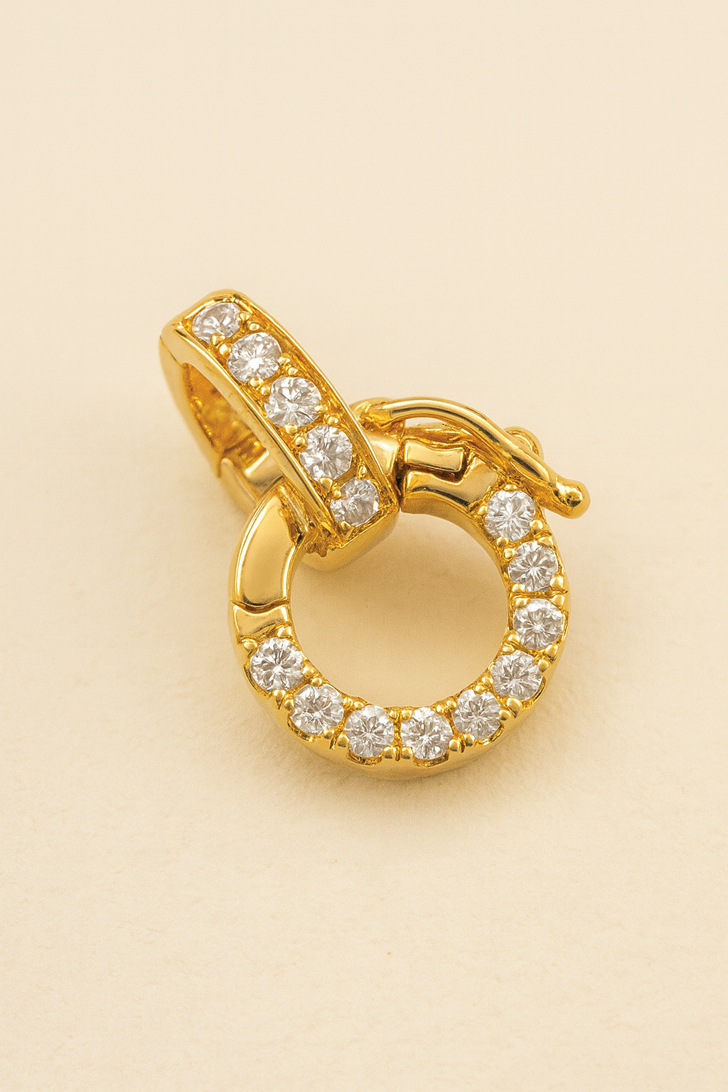 Beatrice Diamond Adorned 18K Gold Clasps