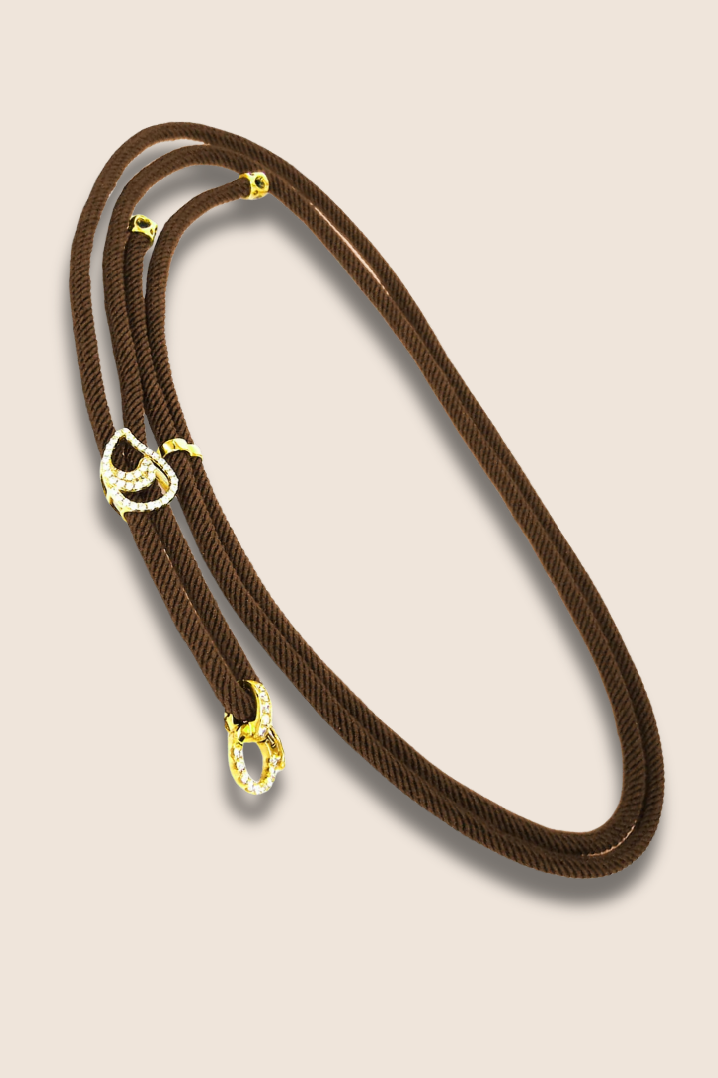 Camellia Necklace with 18K Pure Gold and Diamond Accents