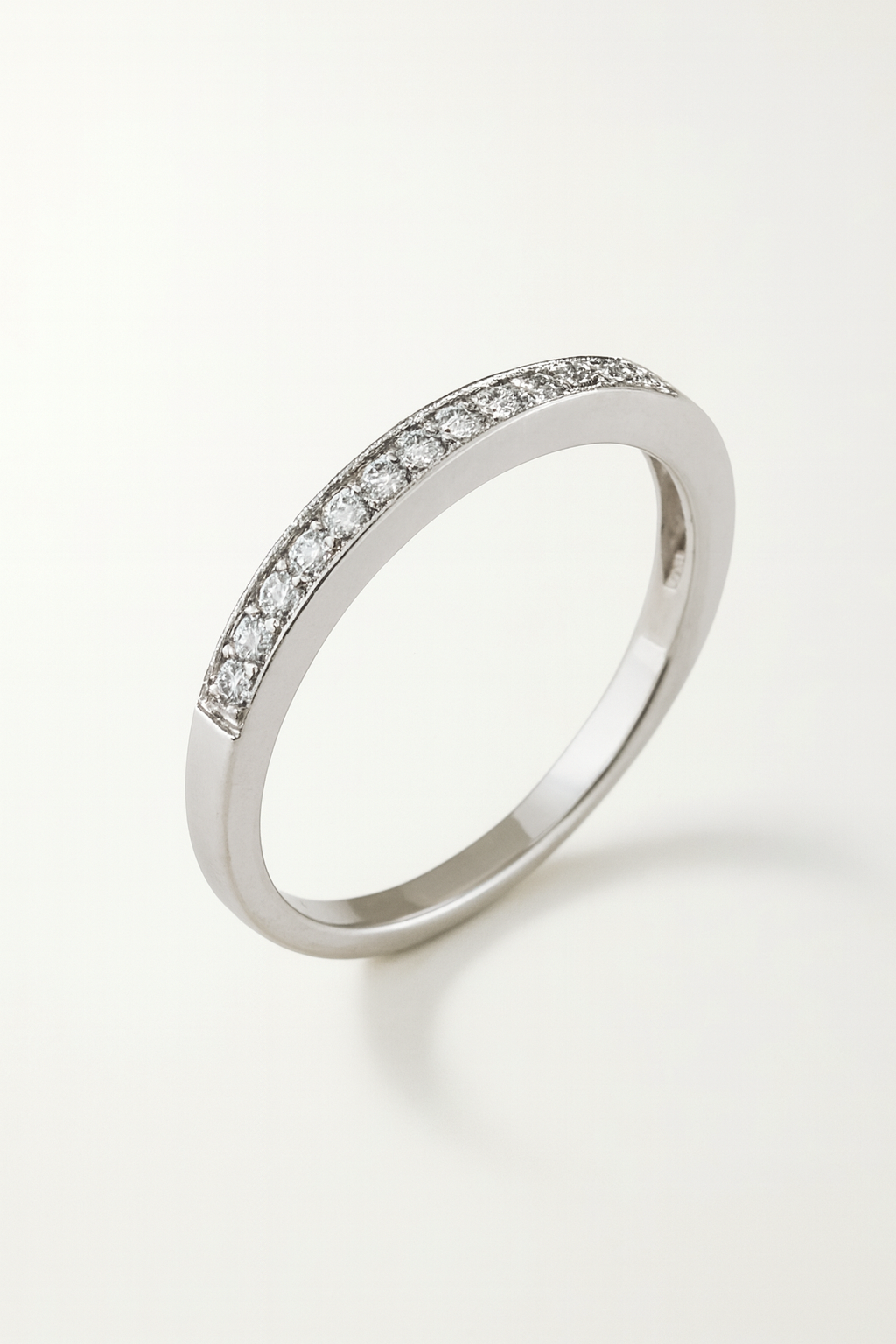 Colette 18K White Gold Diamond Encrusted White Gold Band