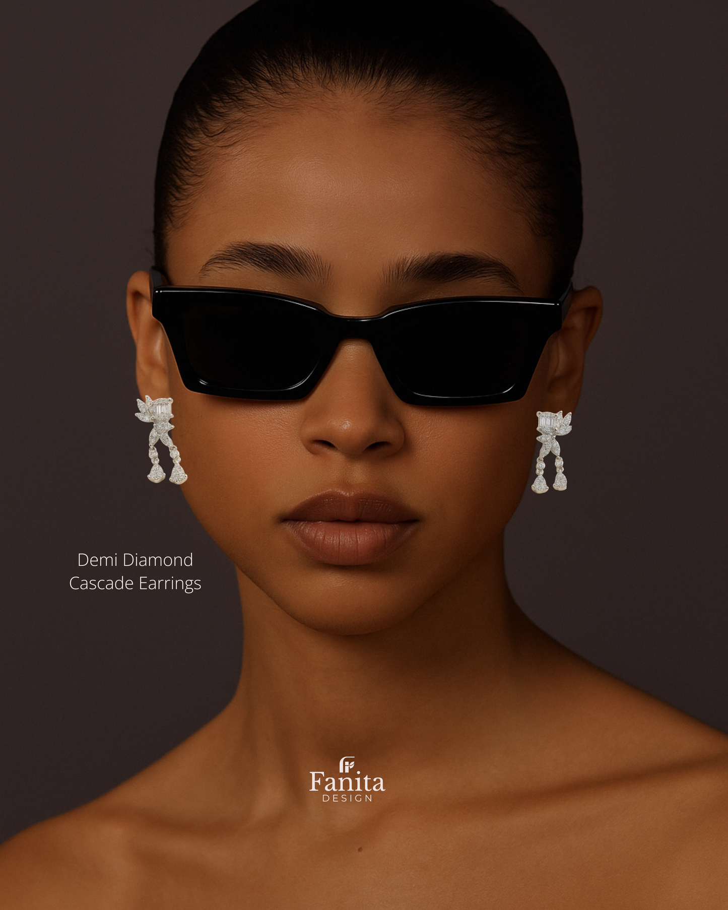 Demi Diamond Cascade Earrings