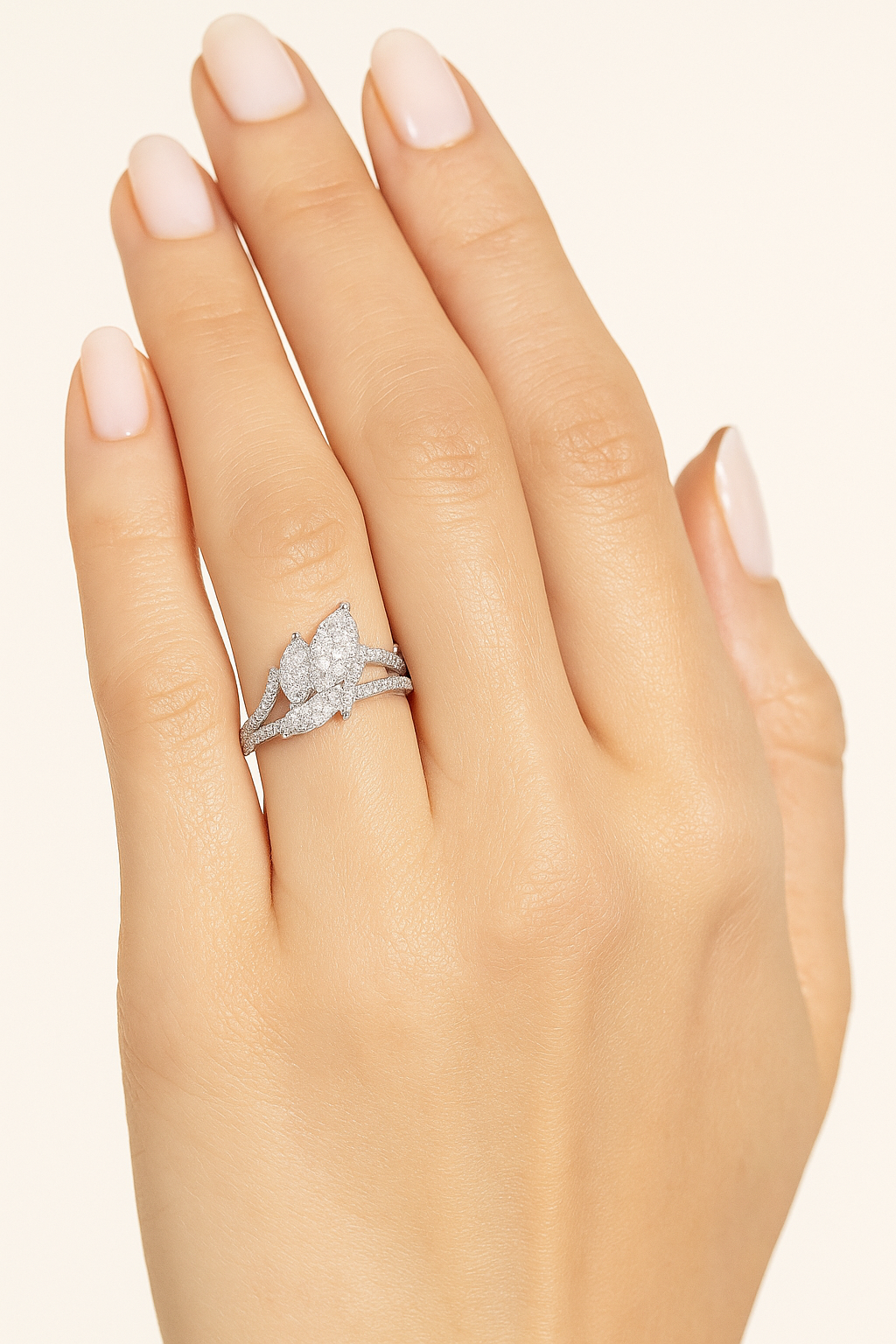Edwina Diamond Cluster Ring