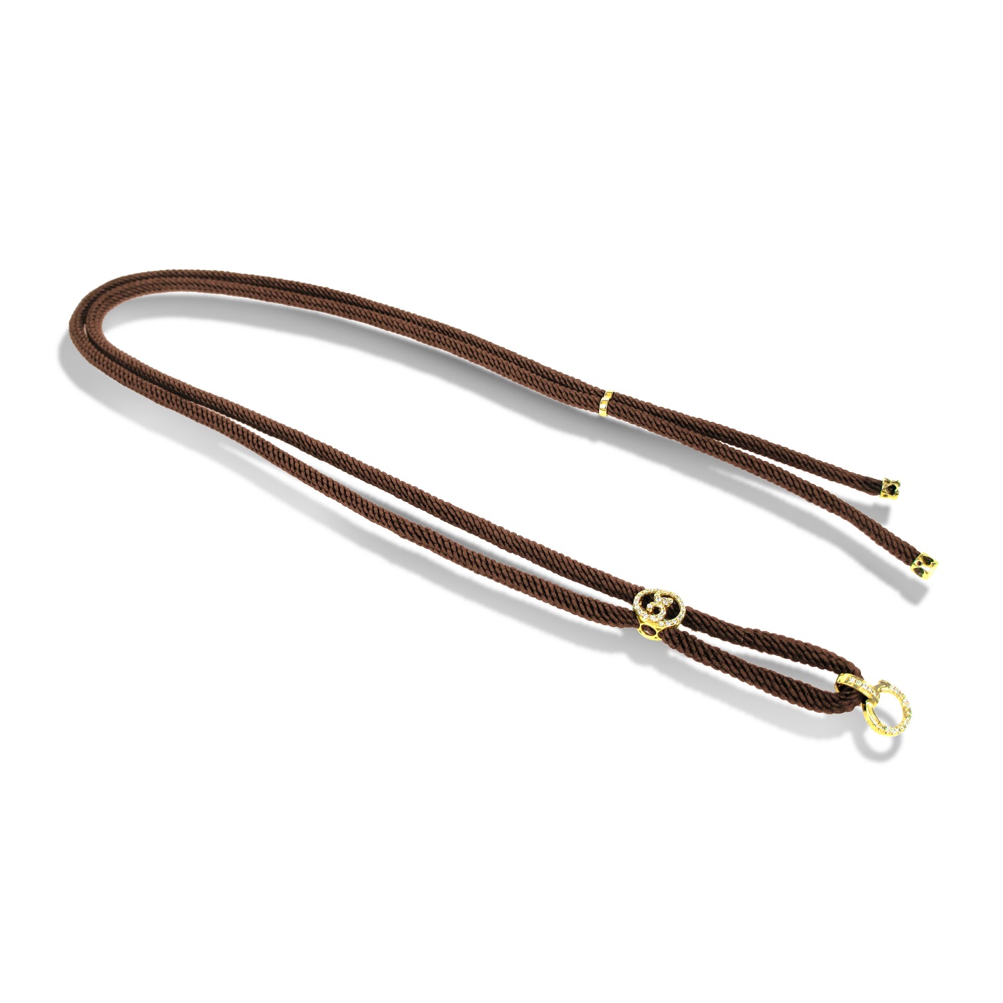 Eleanor Necklace with 18K Pure Gold and Diamond Accents