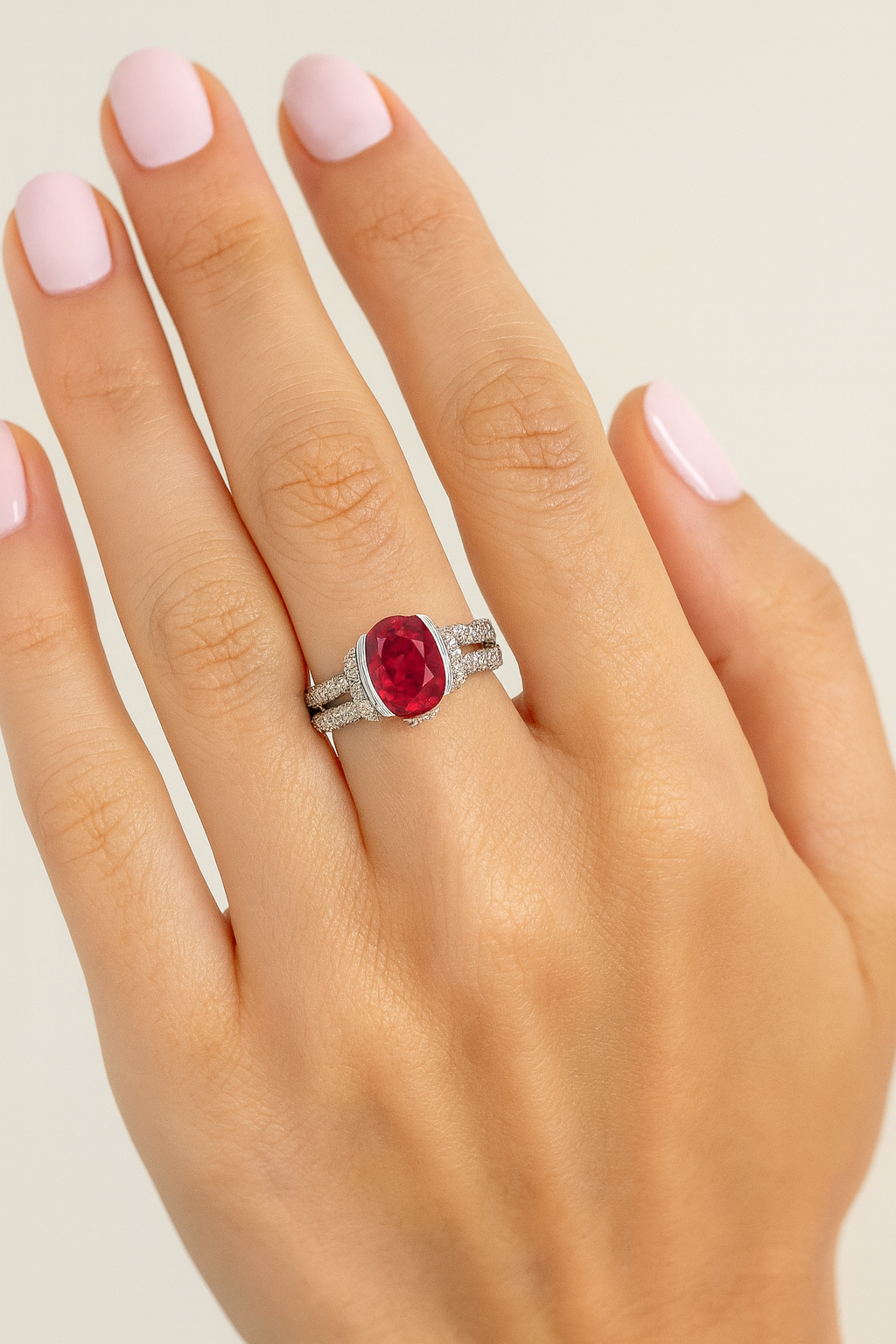 Leila Ruby Diamond Ring