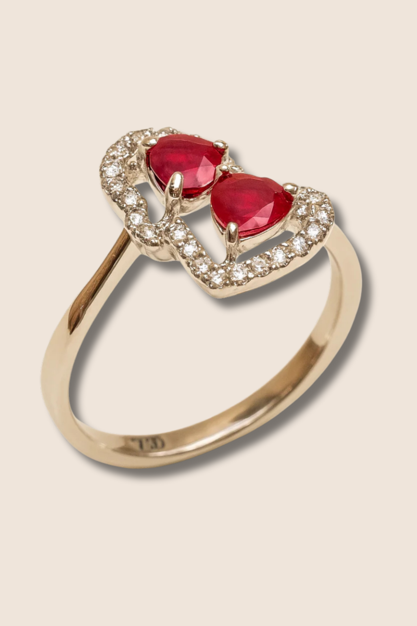 Leonora 18K White Gold Ruby & Diamond Ring