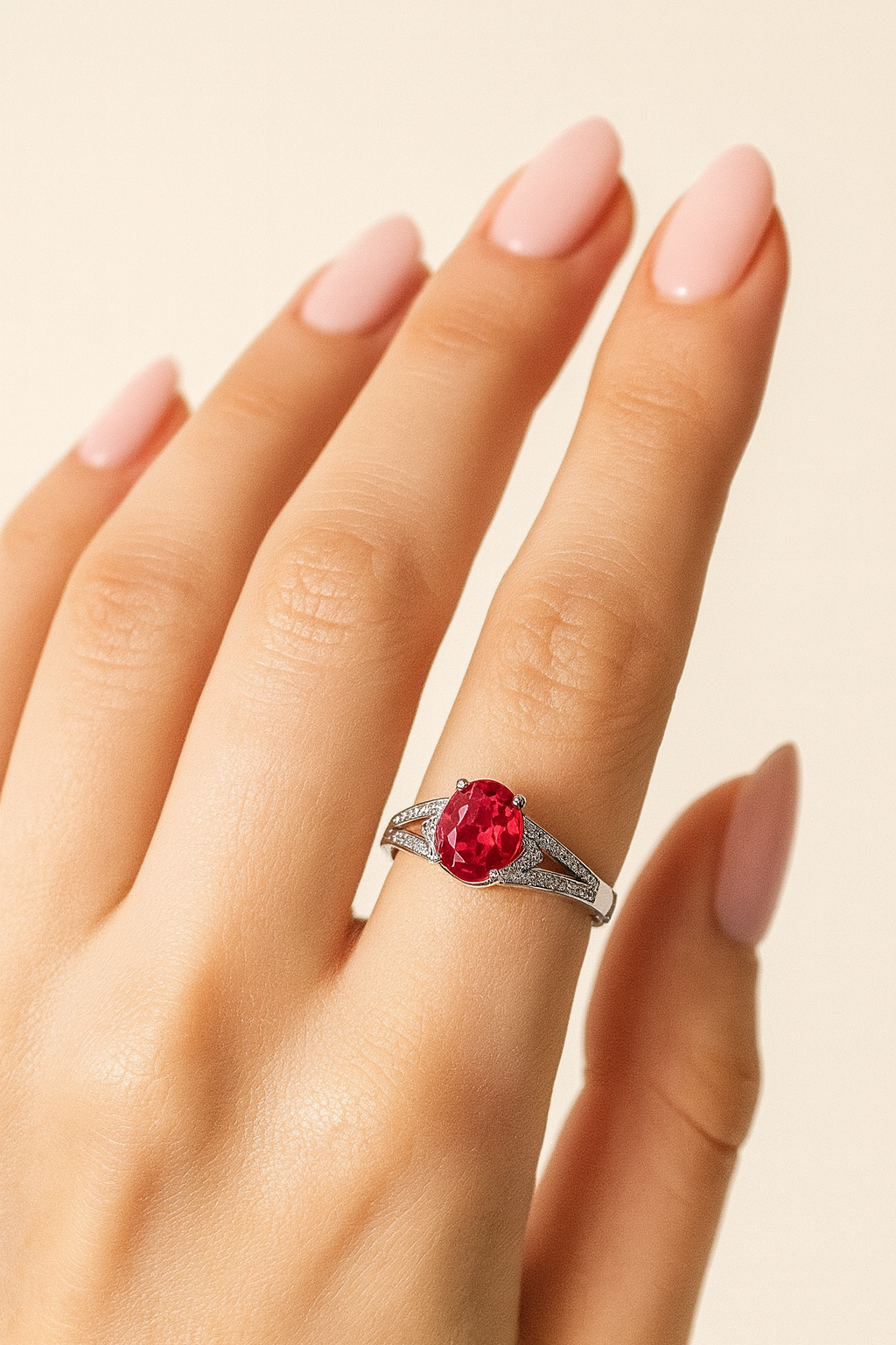 Leota Ruby Diamond Ring