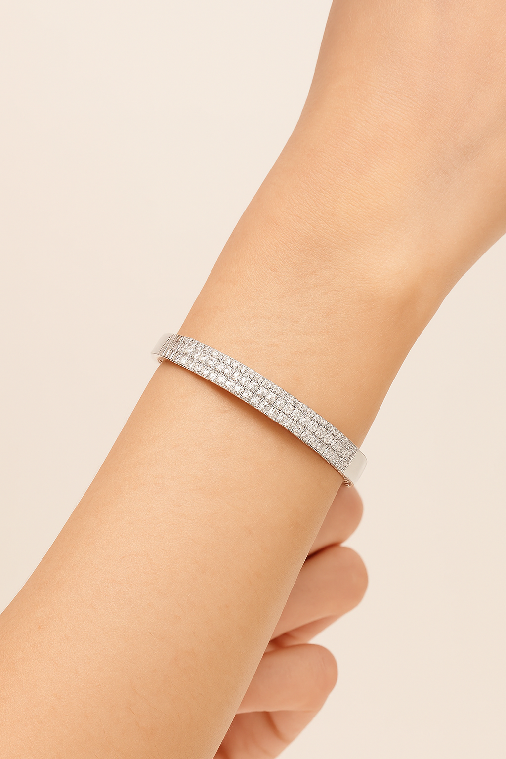 Lorraine Diamond Pavé Elegance Bangle
