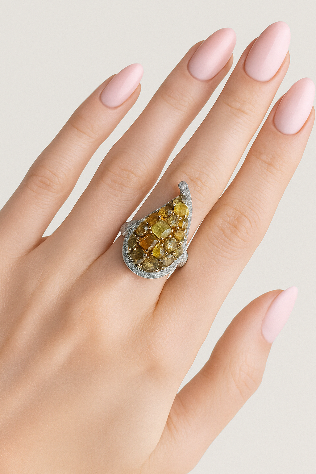 Winona Golden Bloom Diamond Ring