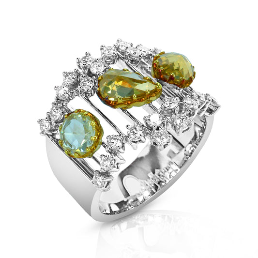 Laguna Yellow Diamond Statement Ring