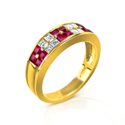 Monaco Ruby Mosaic Band
