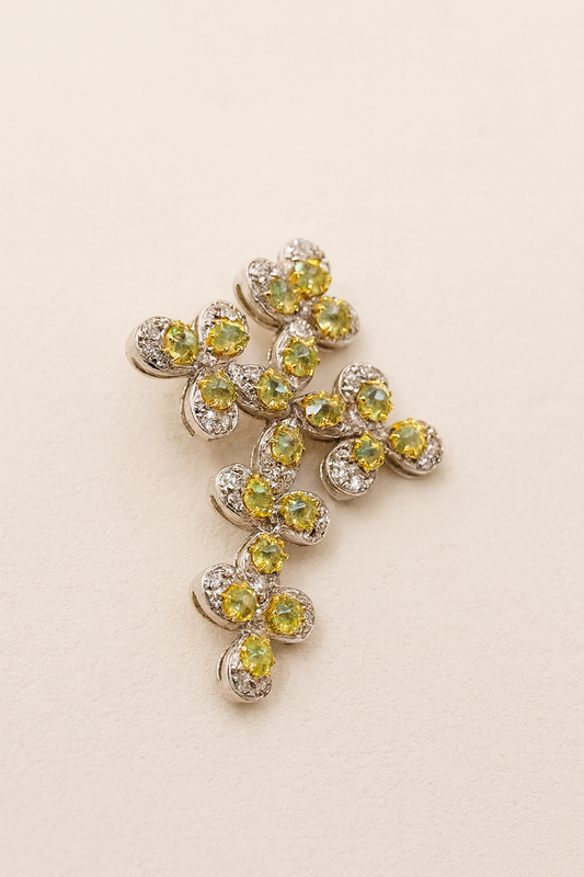 Mariella Bloom Diamond Cross Pendant