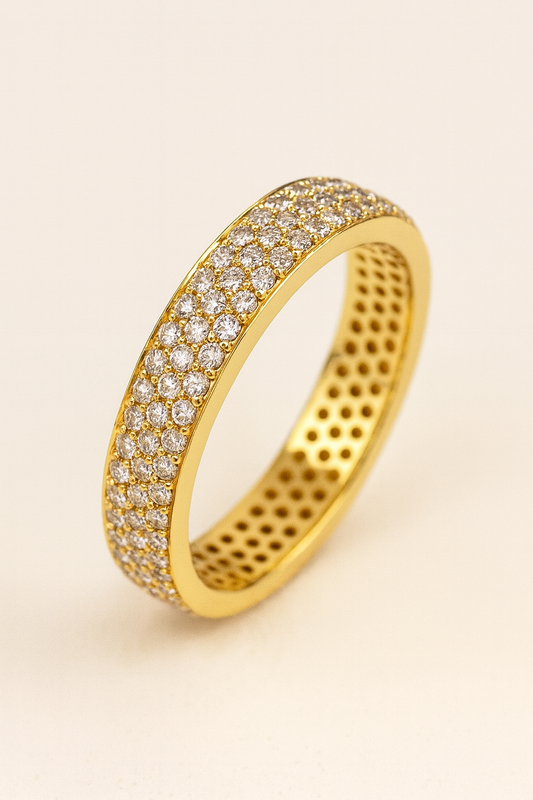 Prudence Golden Starlight Pavé Band
