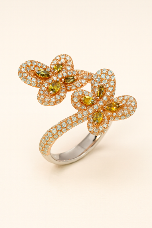 Cleo Papillon Duet Ring