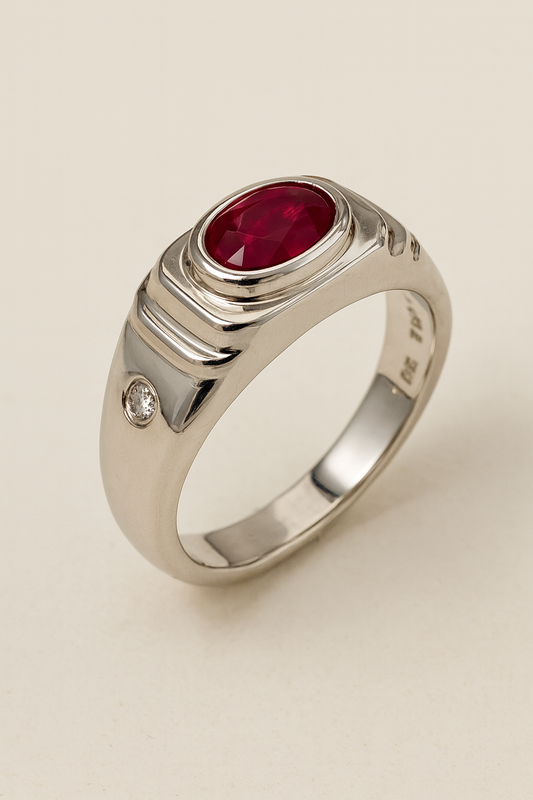 Quincy Ruby Signet Ring