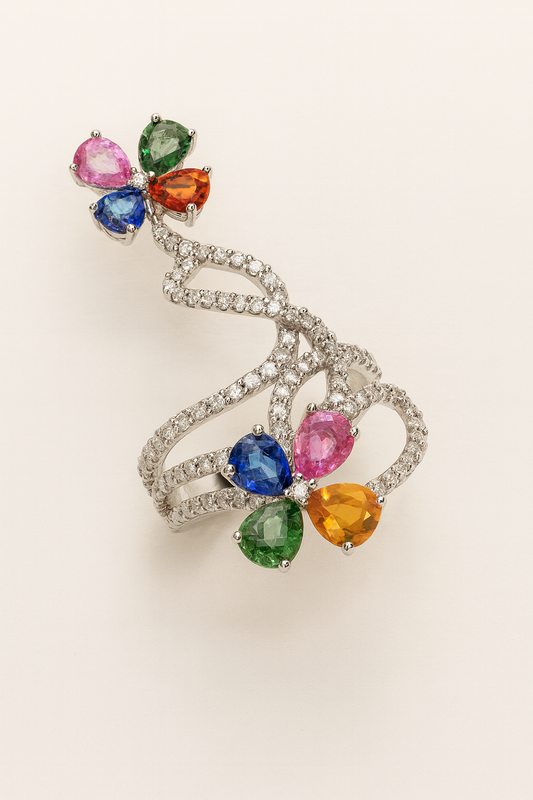 Callie Petal Vine Ring