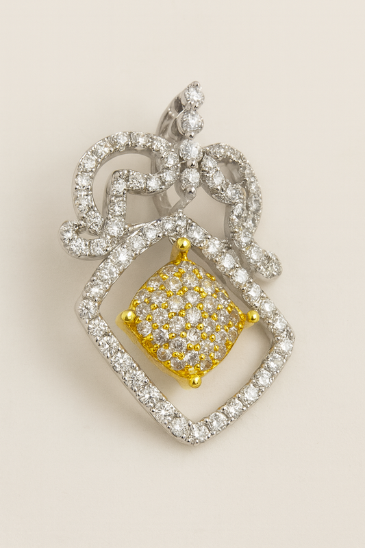 Uma Frame Diamond Pendant