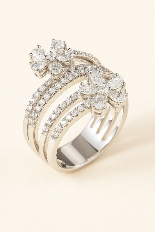 Loxley Starlight Duo Blossom Diamond Ring