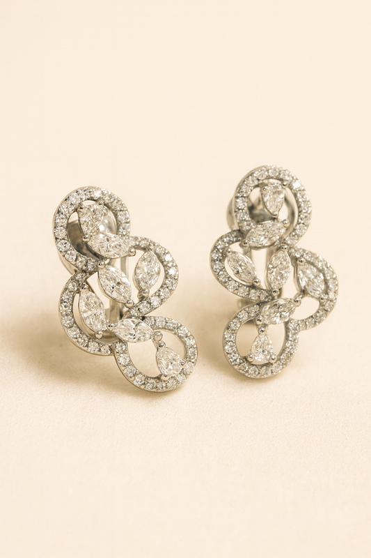 Carmina Laurel Loop Diamond Drops