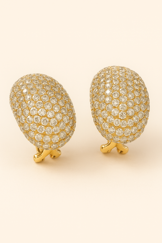 Willa Radiance Pavé Dome Earrings