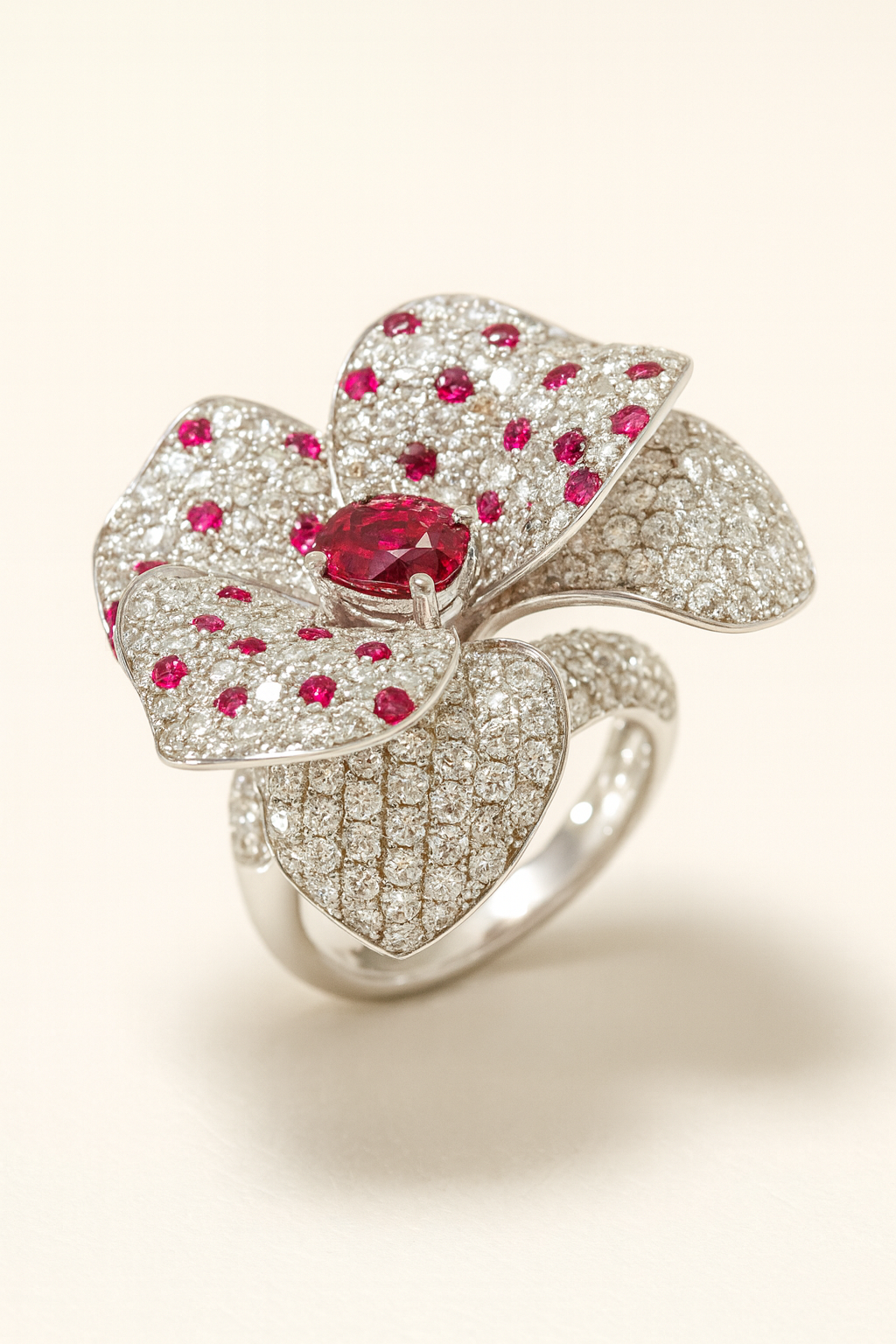 Scarlet Orchid Diamond Ring