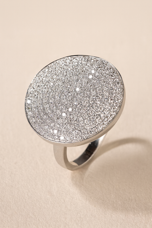 Ainsley Starlight Disc Diamond Ring