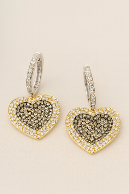 Annaliese Eternal Hearts Diamond Earrings