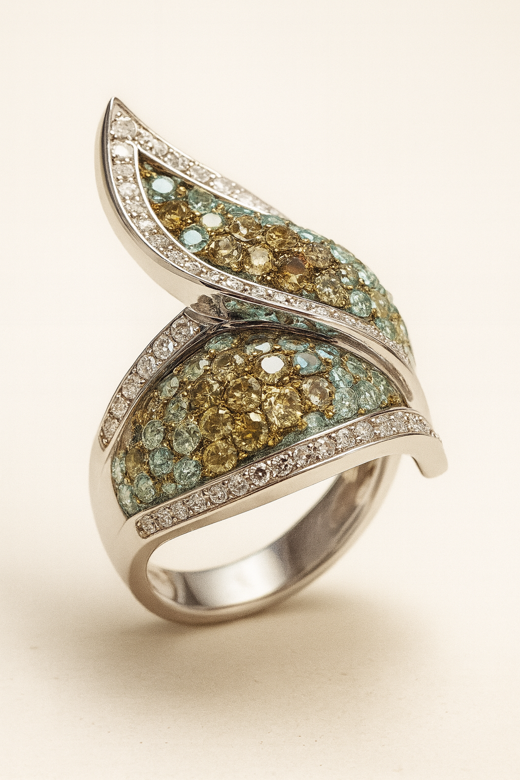 Loretta Leaf Diamond Ring