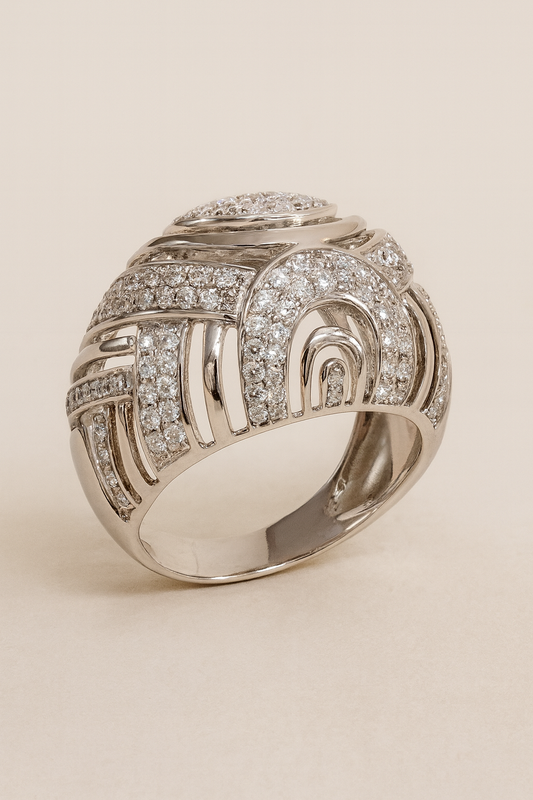Art Deco Labyrinth Diamond Ring