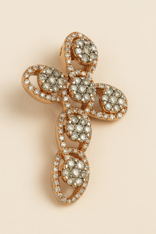 Rosaura Radiance Diamond Cross Pendant