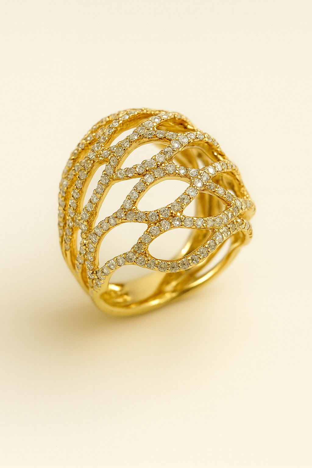 Josette Golden Vine Diamond Ring