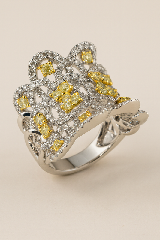 Rina Diamond Crown Ring