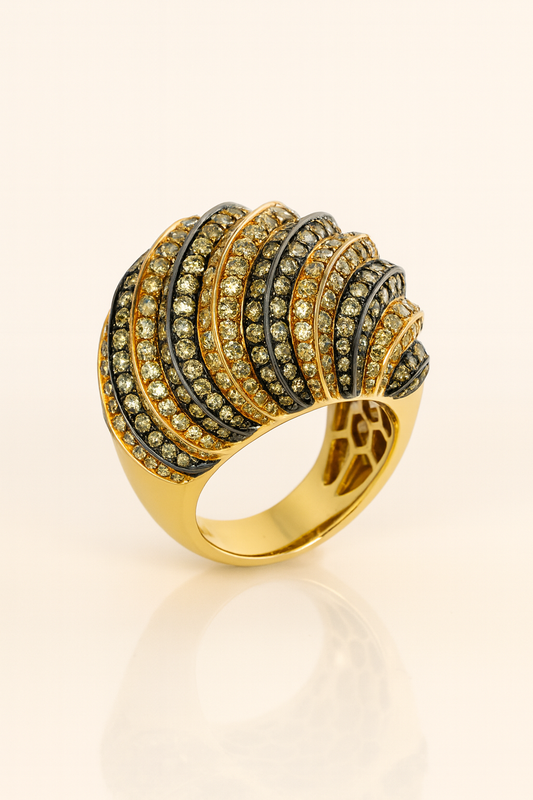 Wilma Diamond Wave Ring
