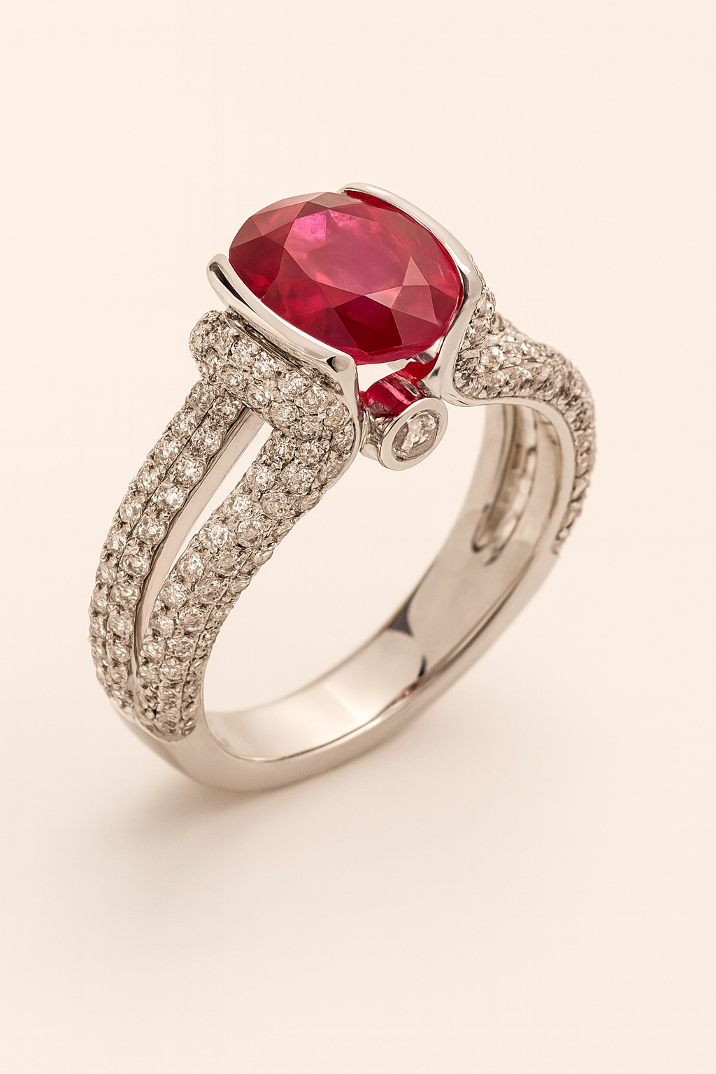 Leila Ruby Diamond Ring