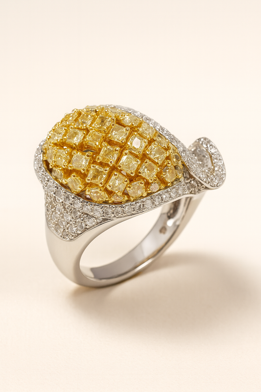 Luzia Radiant Mosaic Diamond Ring