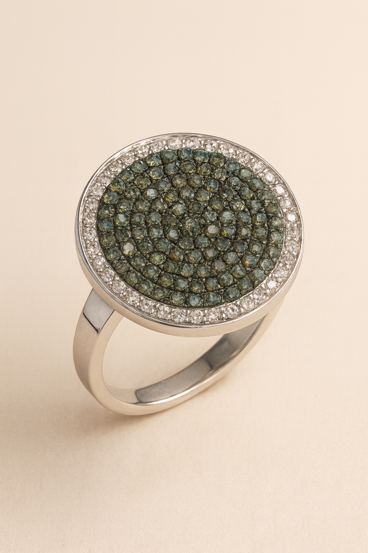 Tyra Celestial Halo Diamond Ring