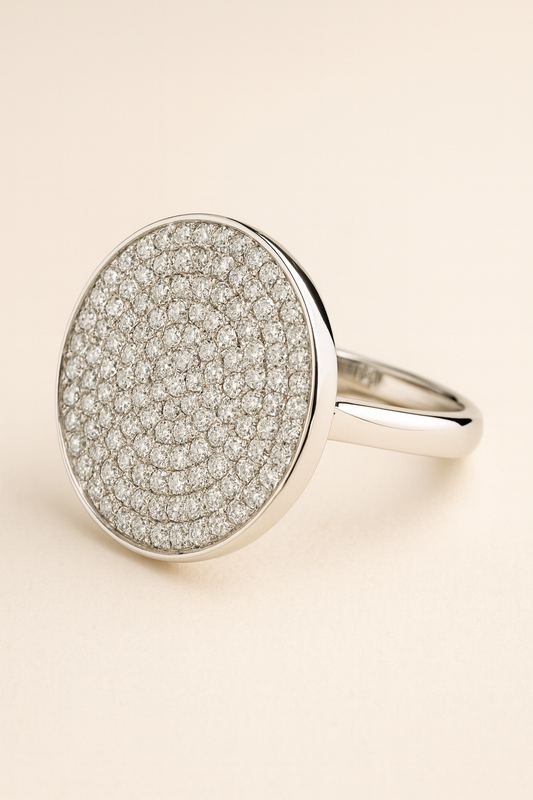 Briar Radiant Diamond Disc Ring