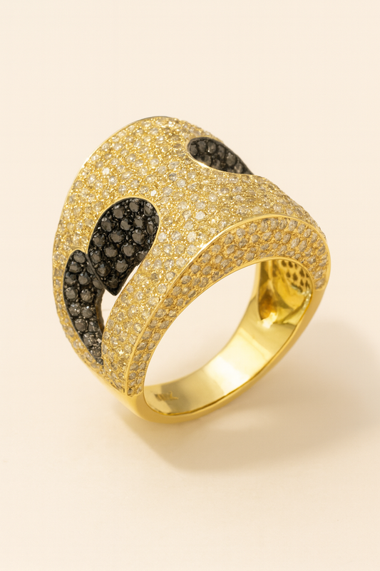 Ramona Midnight Waves Diamond Ring