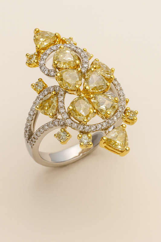 Arden Golden Blossom Diamond Ring
