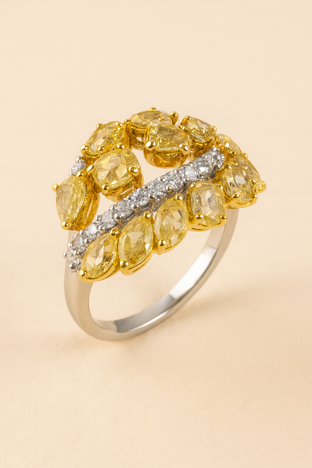 Harper Sunlit Cluster Diamond Ring