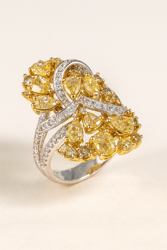 Emma Golden Radiance Diamond Ring