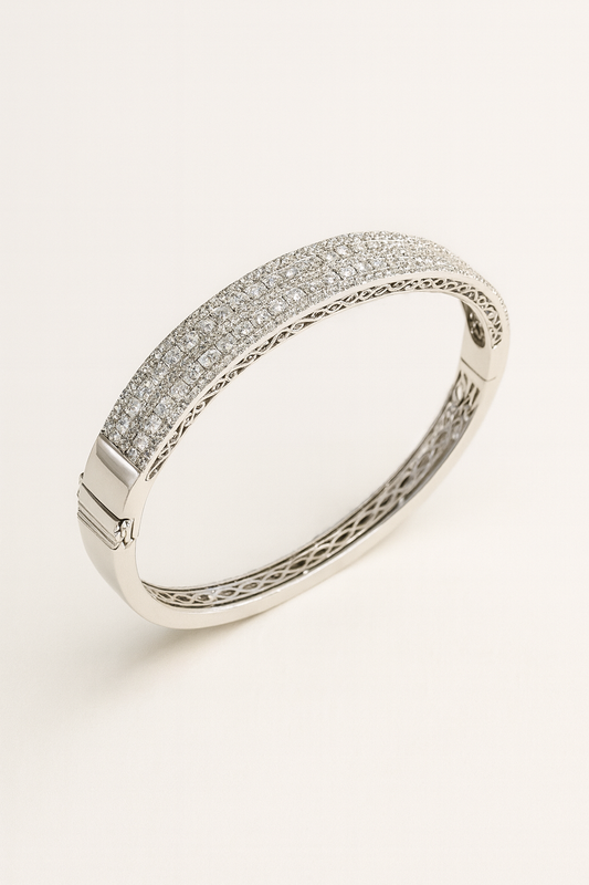 Lorraine Diamond Pavé Elegance Bangle